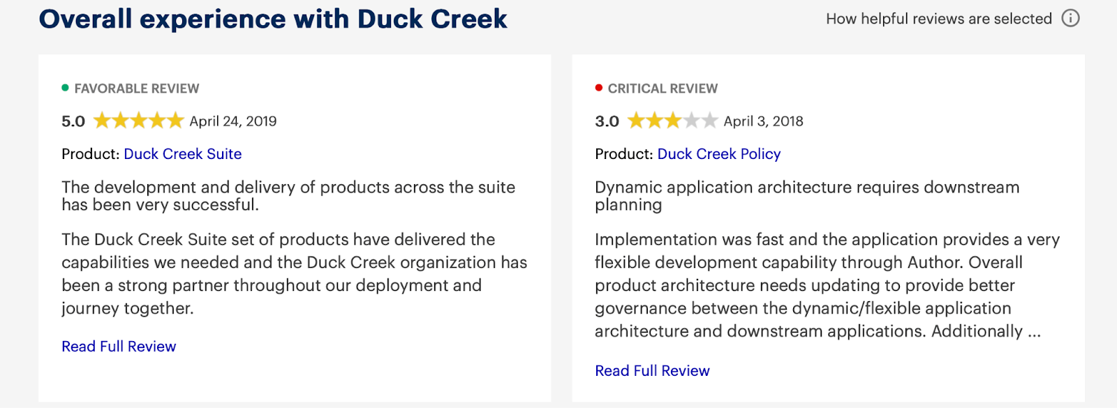 duckcreek reviews